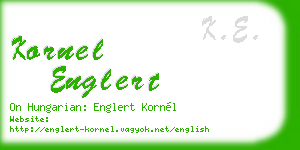 kornel englert business card
